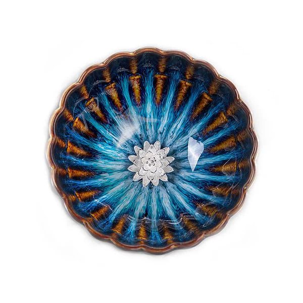 Silver lotus flower Jianzhan